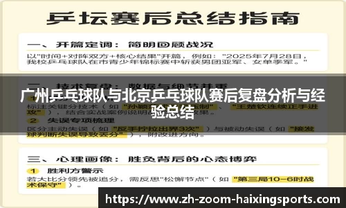 广州乒乓球队与北京乒乓球队赛后复盘分析与经验总结